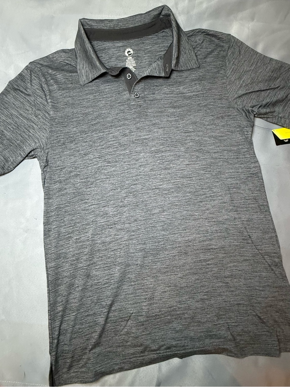 Men's Gray Ski-Doo Short-Sleeve Polo Shirt
